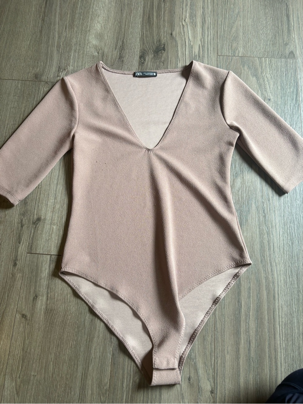 ZARA size medium blush colored bodysuit